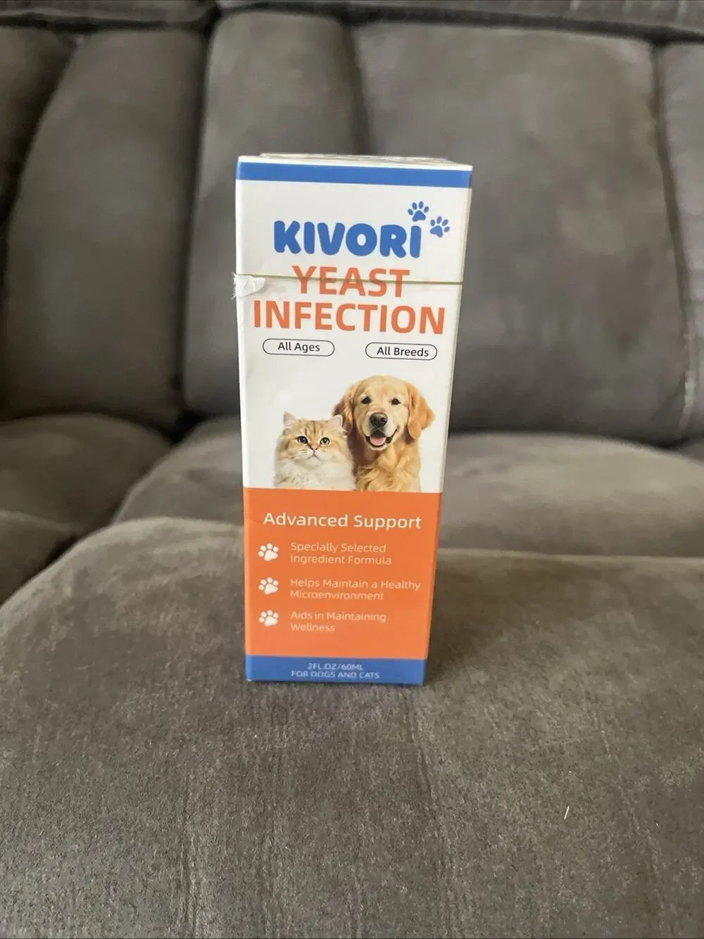 Kivori Yeast Infection Drops for Dogs Or Cats 60ml Yeast Bacon Flavor - Advanced - Picture 1 of 5